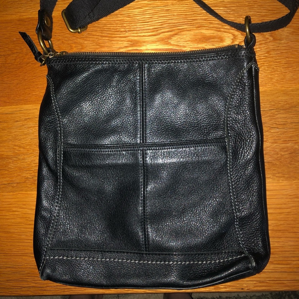 The Sak crossbody handbag purse dark brown EUC